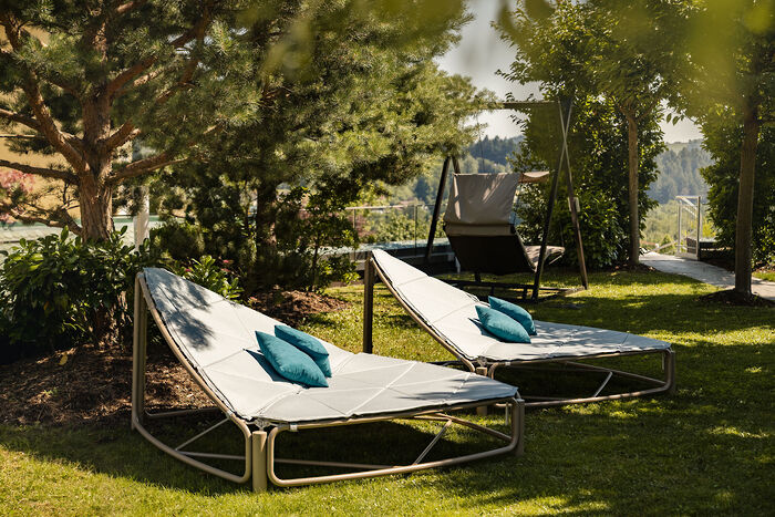 Outdoor-Ruheoasen im Wellnesshotel Bayerischer Wald